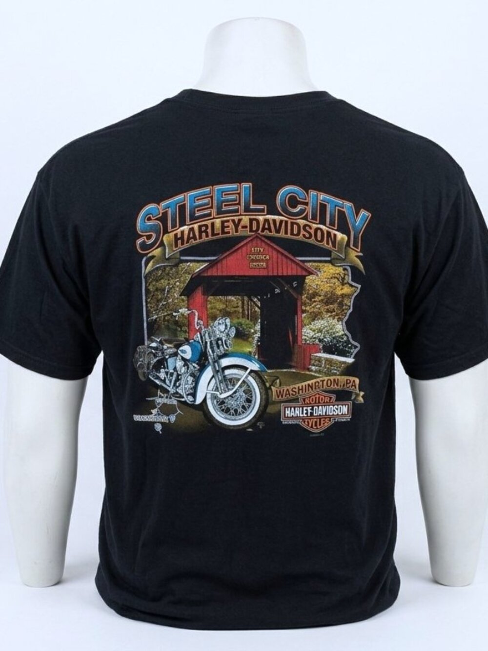 HARLEY-DAVIDSON Graphic T-Shirt. Plus Size 5X-Large